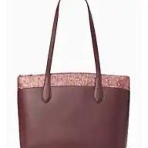 Kate Spade Tote - Burgandy  Glitter